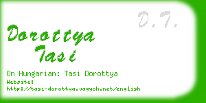 dorottya tasi business card